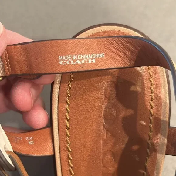 Coach Mid Heel Sandal Links, Size 10 - Picture 12 of 15